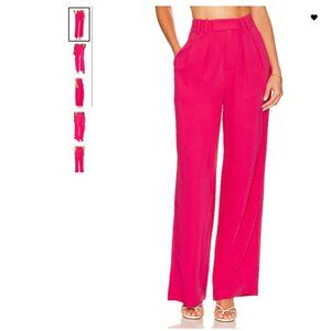 L'Academie Alise Trouser and Ella Crop Top Set in Fuschia Pink. SIZE XXS.